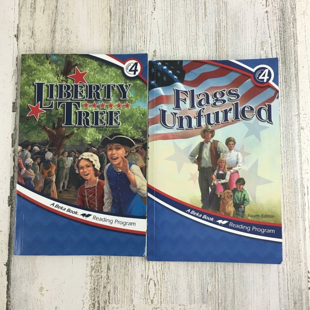 Abeka Grade 4 Flags Unfurled Liberty Tree Student Reading Text Lot 4th Grade